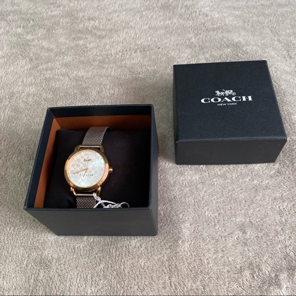 Brand new Coach Delancy Lex signature face two tones stainless steel wat… - Picture 6 of 8